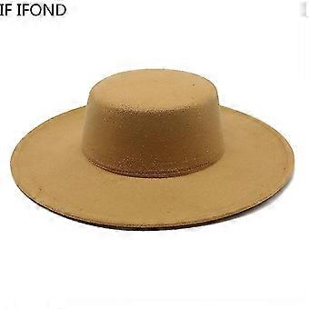 Cappello Fedora In Lana Nero - Tesa Larga Unisex Per Eventi Eleganti - Foto 9