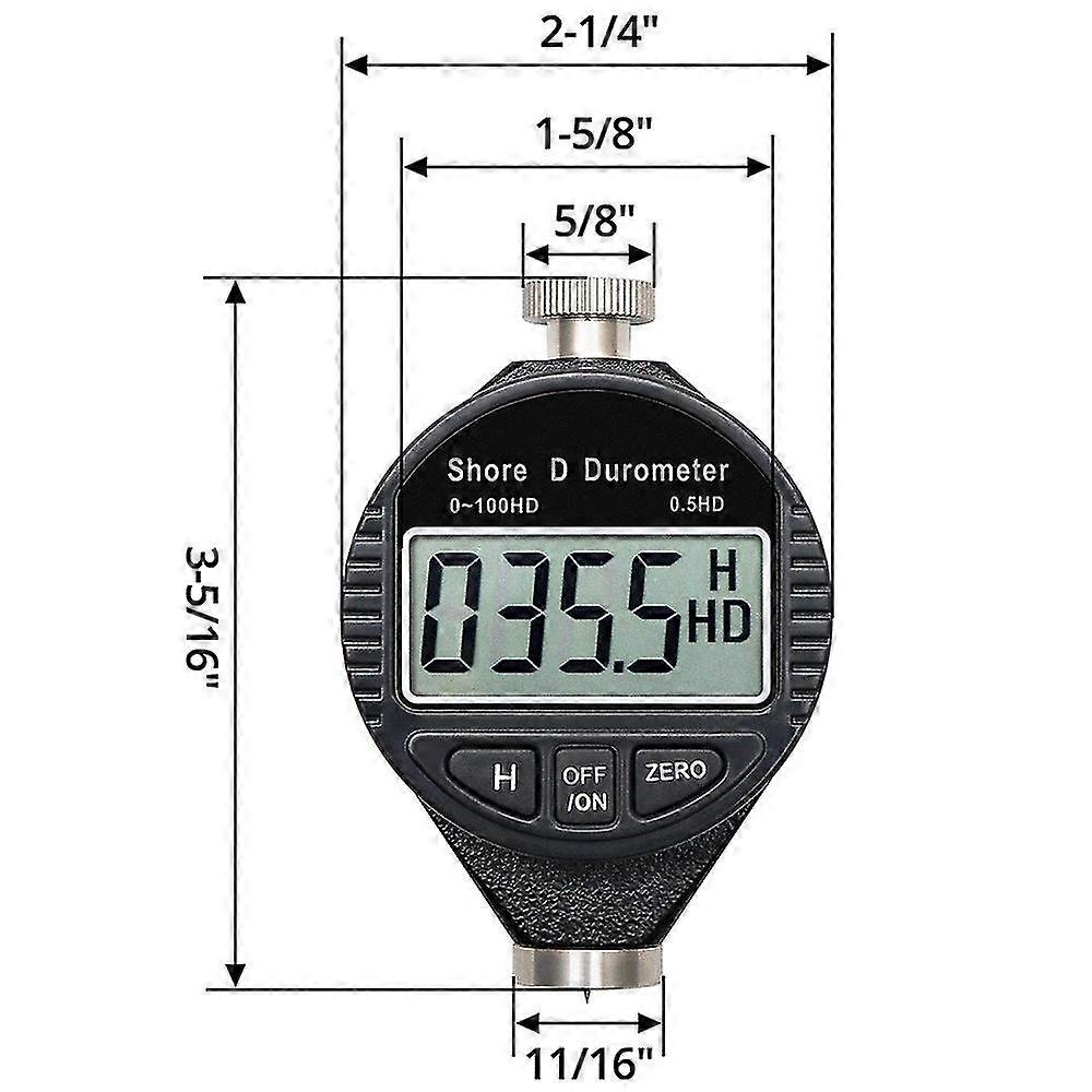 0-100hd Shore D Hardness Durometer Digital Durometer Scale With Lcd ...