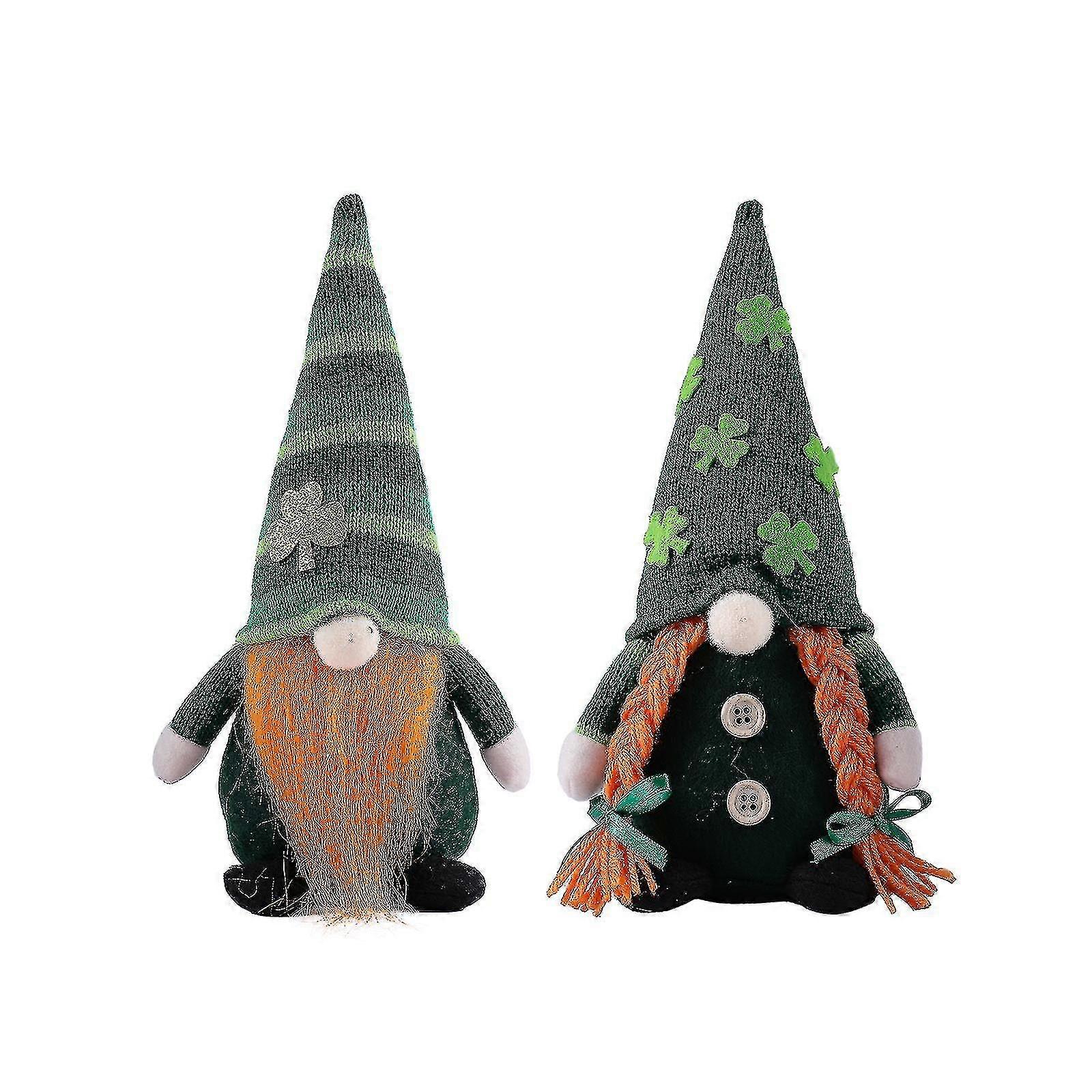 10in soft and cuddly beanie irish gonk or gnome soft plush toy for st patrick's day