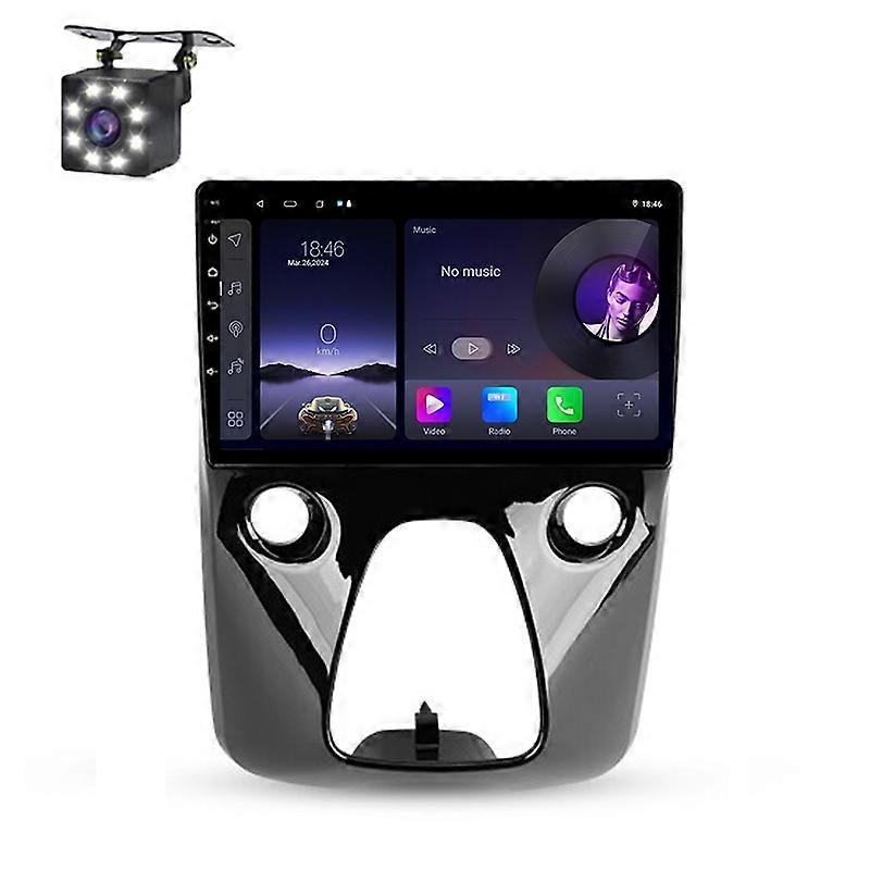Car Radio Android For Toyota Aygo Peugeot 108 Citroen C1 2016-2020 Auto Multimedia Player