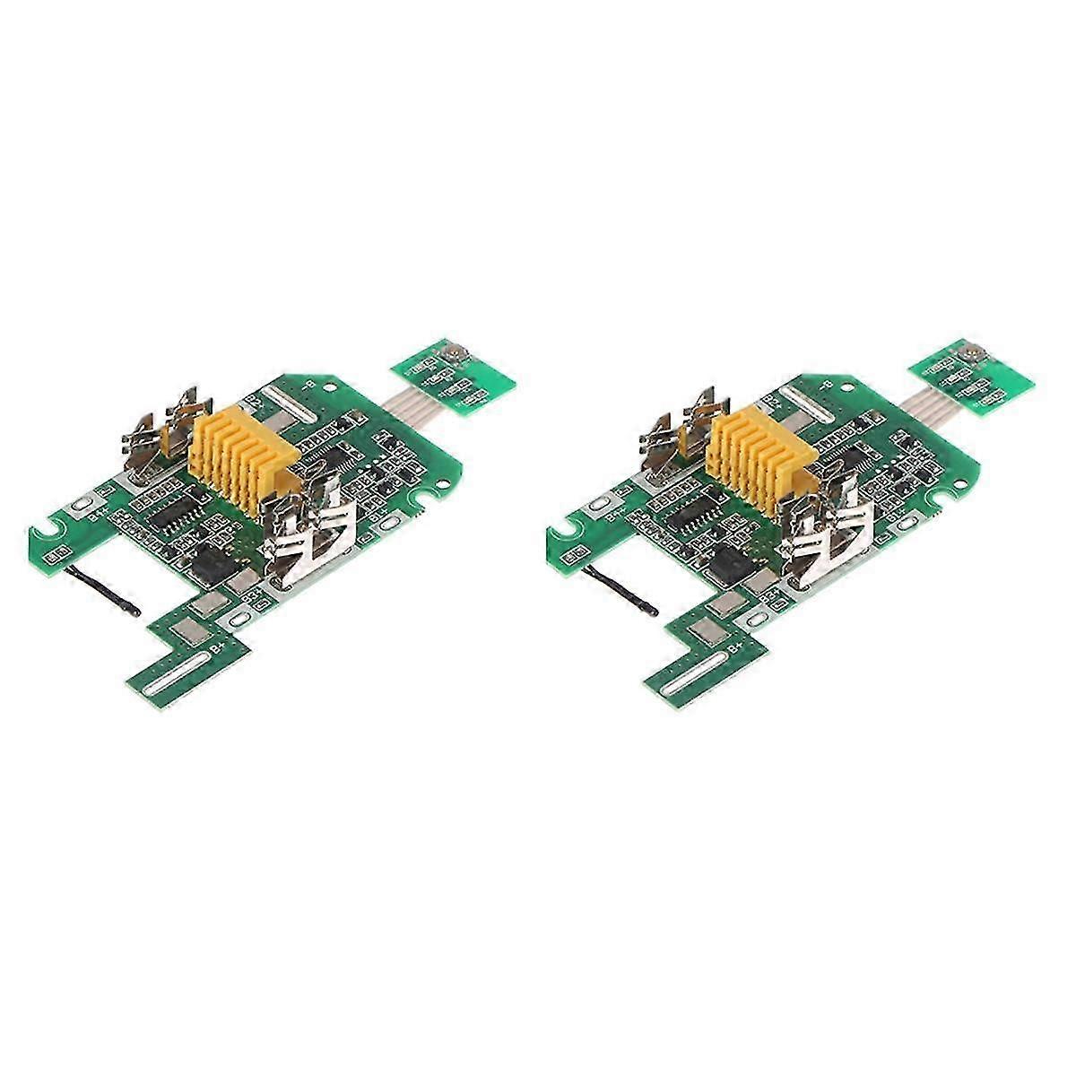 2Pcs compatible with 18V 3.0Ah BL1850B/BL1840B Lithium Battery Charging Protection Board Battery Indicator compatible with