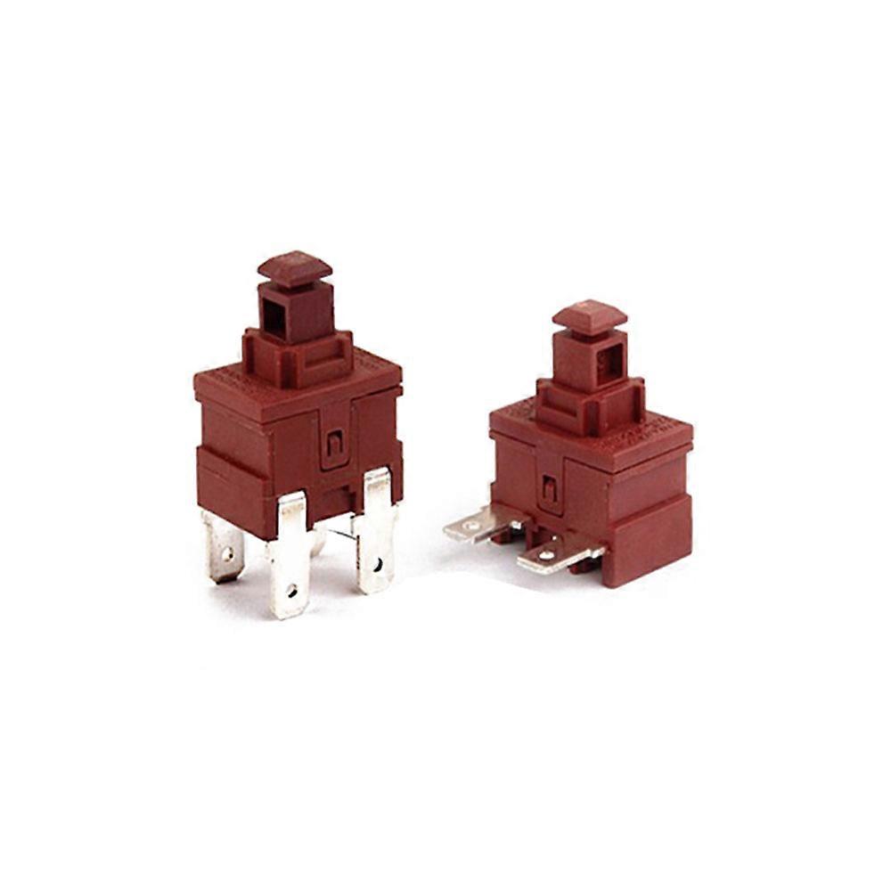 KAN-L5 Power Push Button Switch - 2Pin Or 4Pin, 7.5A/250VAC Or 15A/125VAC, Red, For Appliances (Water Heater, Vacuum) - View #3