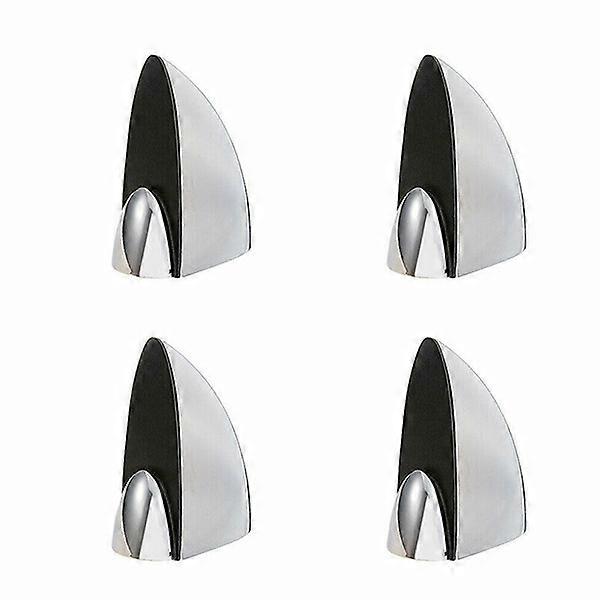 ZK-Brand New 4 Shelves Polished Chrome Glass Bracket Clamp Bracket Kit Bathroom Shelf