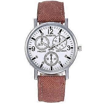 Men's And Women's Fashion Leather Belt Sport Quartz Wrist Analog Watch