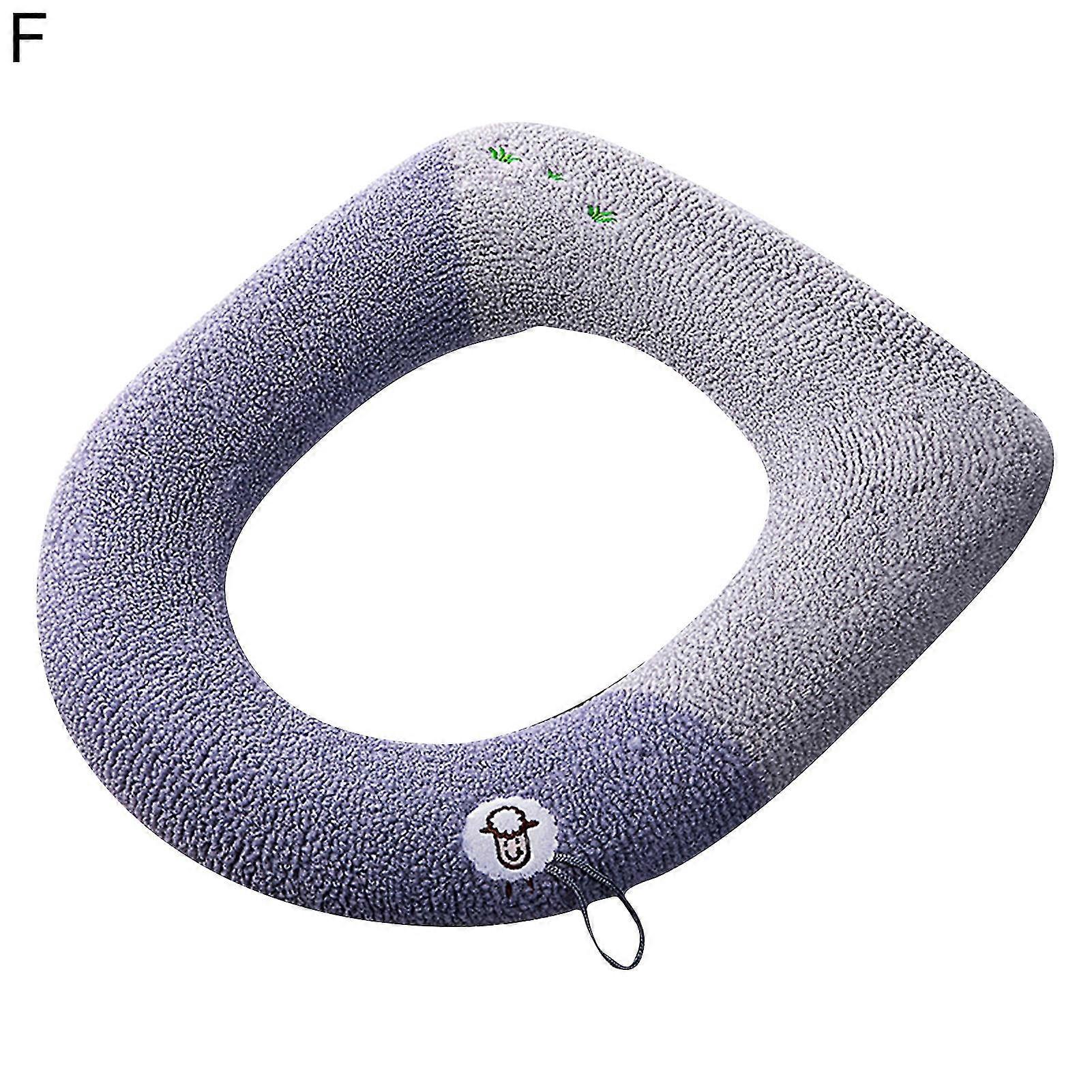 כרית אסלה ידידותית לעור בד סרוג קל לניקוי כרית כיסוי אסלה בד רחיץ חם יותר למלון Kaesi