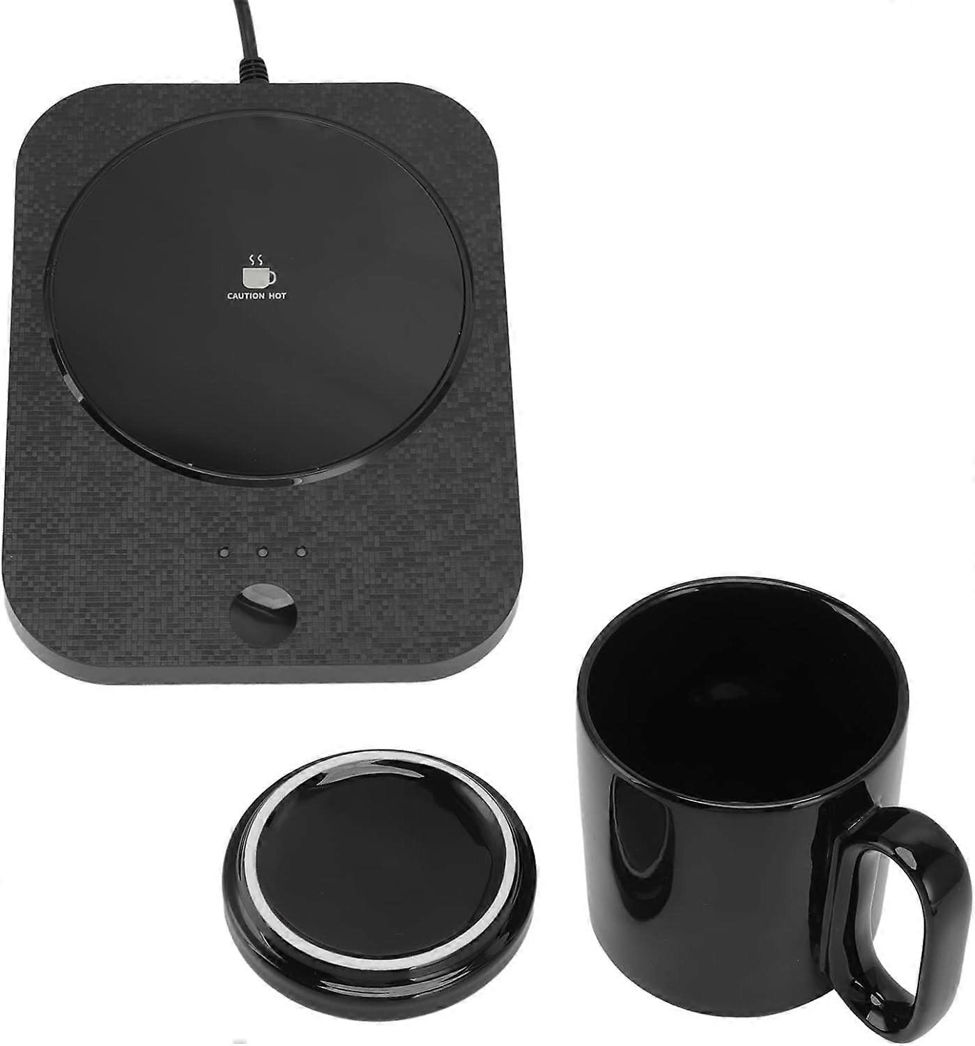 3 Gears Smart Mug Control USB Powered Heating Coaster Milk Cup Insulation Warmer Large Area Heating, Smart Mug Warmer for Home Mug Warmer