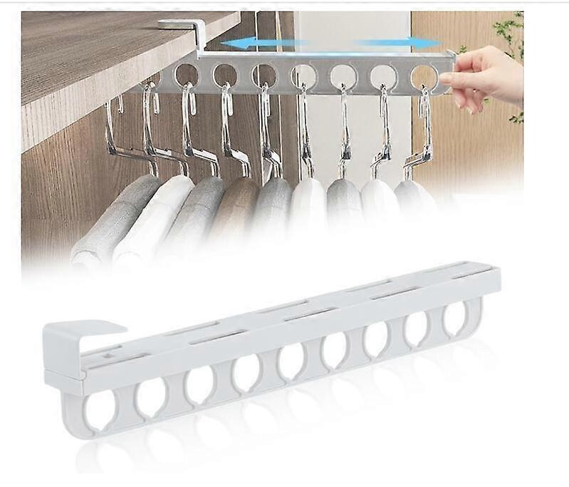 Pull-Out Type Retractable Clothes Rack,2024 Pull Out Closet Rod Without Drilling