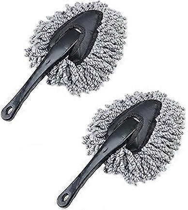 2 Pack Super Soft Microfiber Car Dash Duster Brush for Car Cleaning Home Kitchen Computer Cleaning Brush Dusting Tool