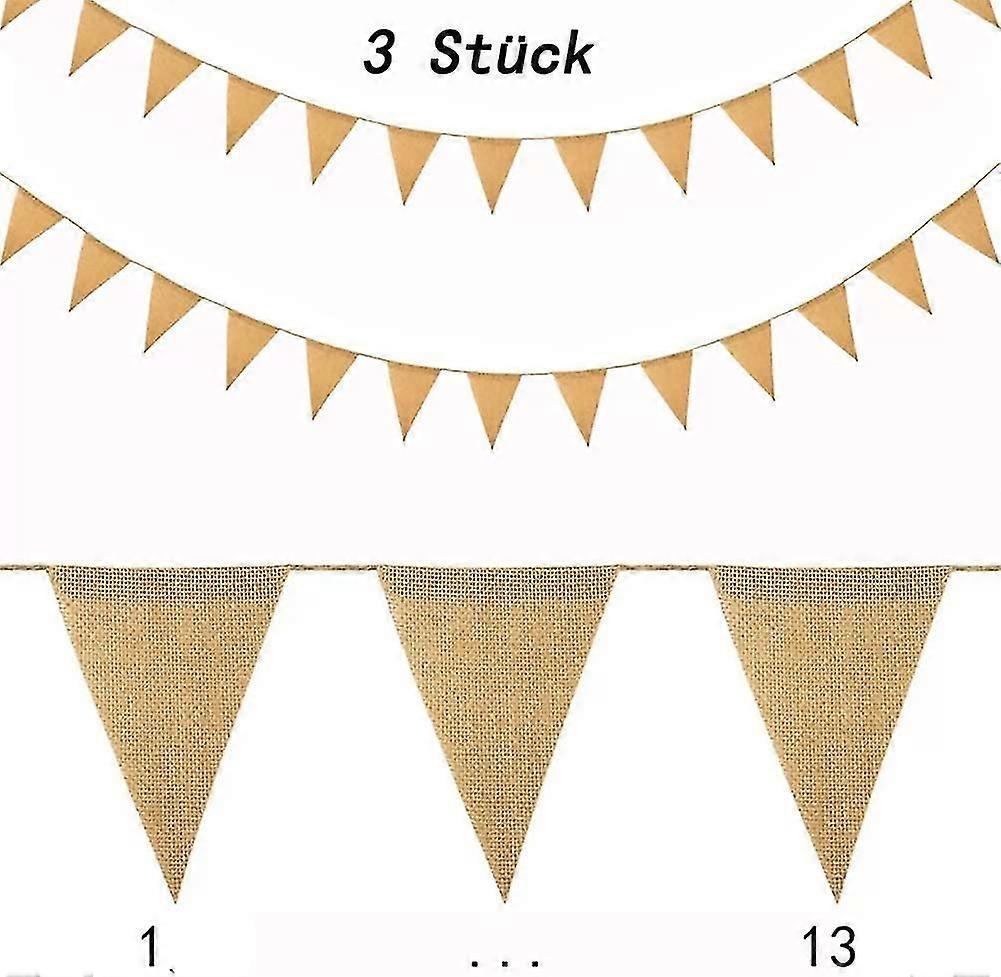 Flag Banner ,jute Pennant Flag Garlands Fabric ,triangle Flags