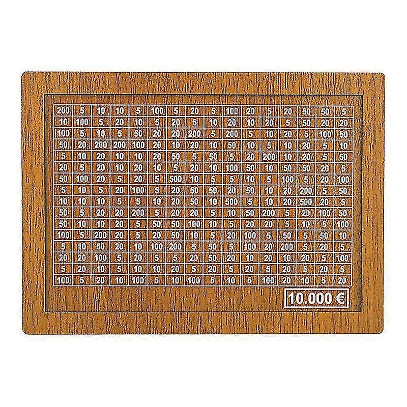 Money Box (4 Sizes) - Reusable Money Box With Money Goal And Numbers To Cross10000