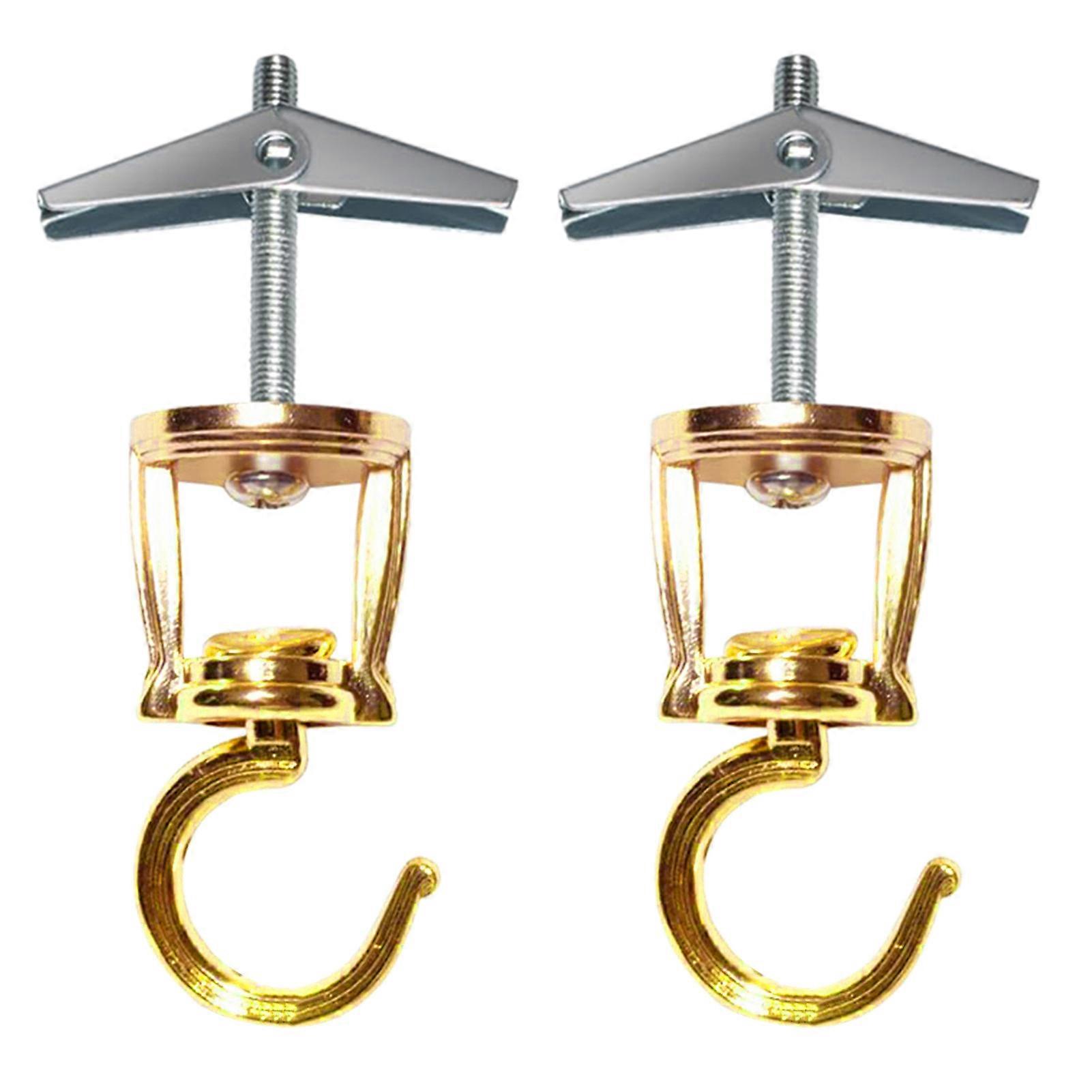 Ceiling Hooks for Hanging Plants 360 Rotation Metal Plant Hooks Easy Installation Heavy Duty Screw-in Hooks for Birdfeeders Lamps Planters