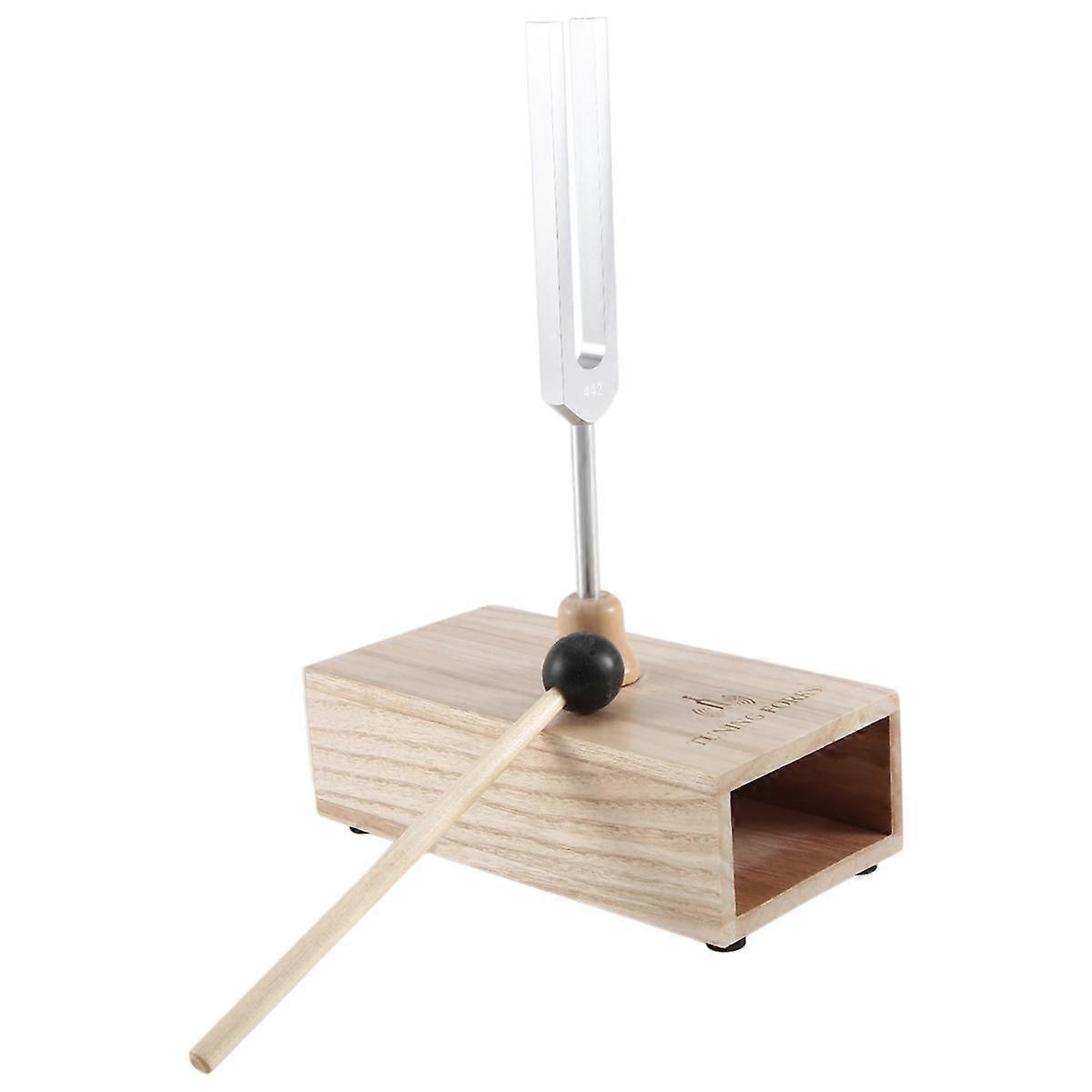 442HZ Tuning Fork, Tuning Fork Resonance Box, Chakra Tuning Forks for Sound Therapy, Yoga, Meditati