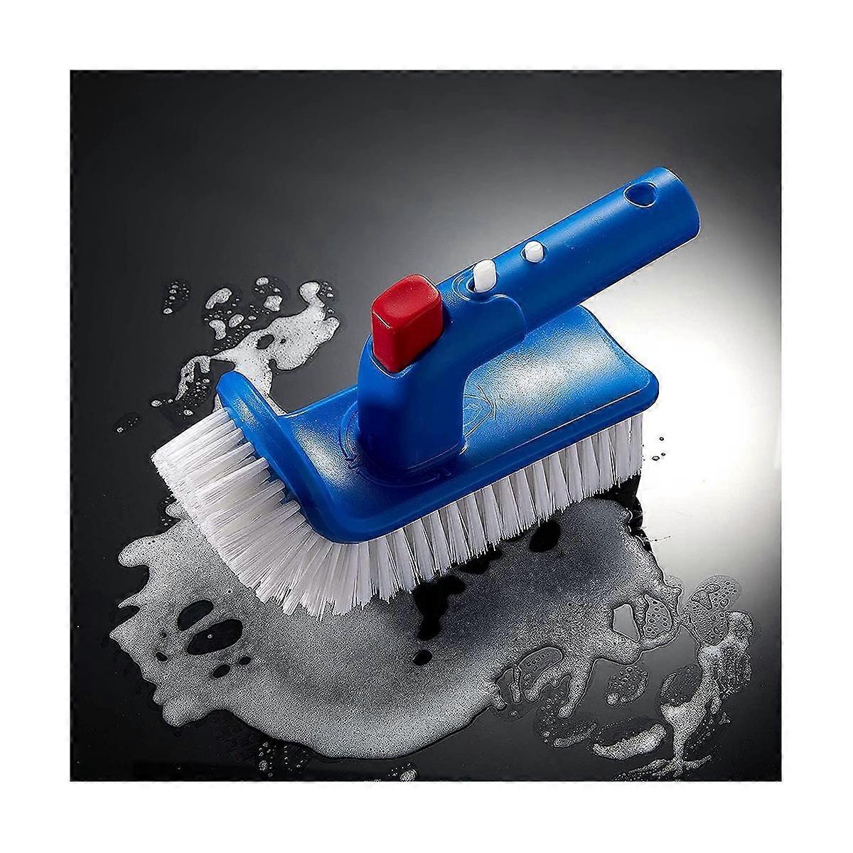 Pool Brush for Step & Corner, Rotatable Hand Scrub Brush, for Pool,Spa, Bathroom, Hot Tub, Kitchen