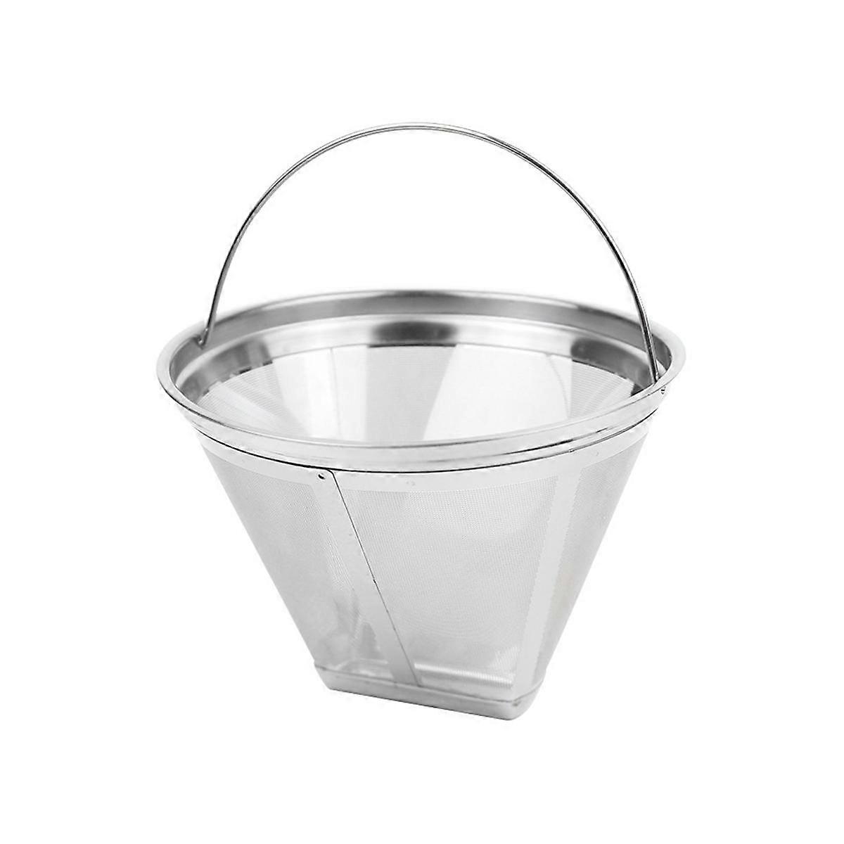 Coffee Filter Coffee Maker Reusable Stainless Steel 4 Cone Coffee Filters for Ninja Coffee Maker, A