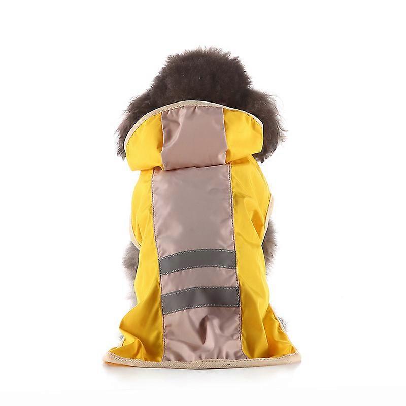 EVAGO Dog Raincoat Adjustable Waterproof Hooded Slicker Lightweight Rain Poncho for Small Medium Large Dogs and Puppies Pet Jacket with Hood Reflectiv