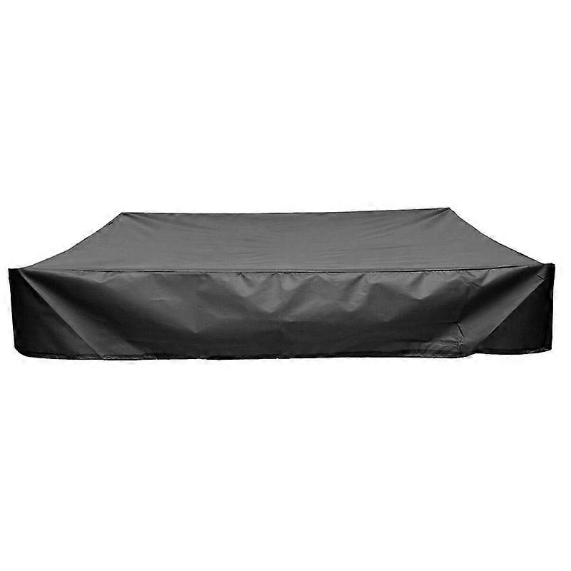 EVAGO Sandbox Cover Waterproof, Sandbox Cover with Drawstring, Green Square Dustproof Polyester Sandpit Sandbox Cover, Beach Sandbox Canopy Cover for