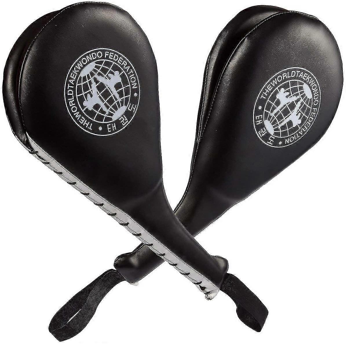 Pack Of 2 Taekwondo Kick Pads - Double Kick Durable Strike Pads For Kickboxing Training Combat Sport