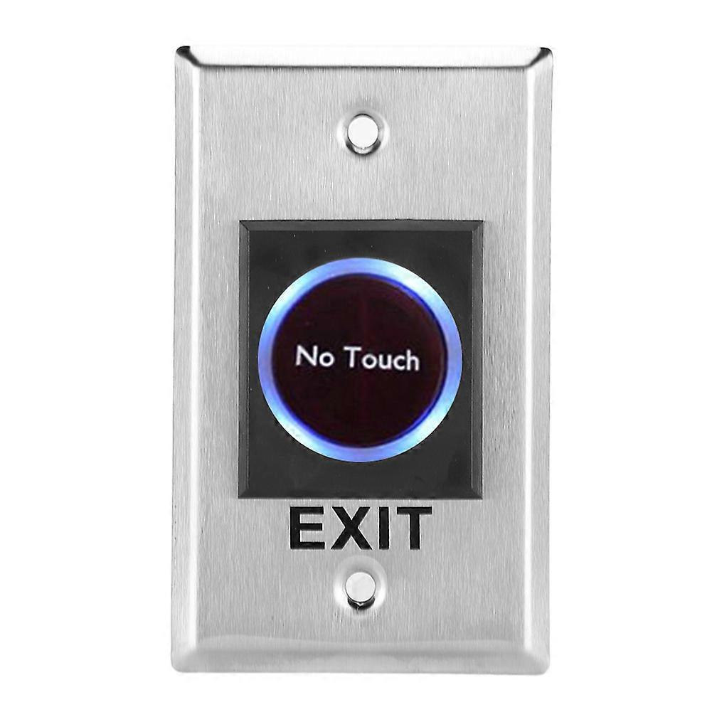 DC12V Infrared Sensor Switch Contactless Touch Free Door Exit Button with Backlight for Access Control