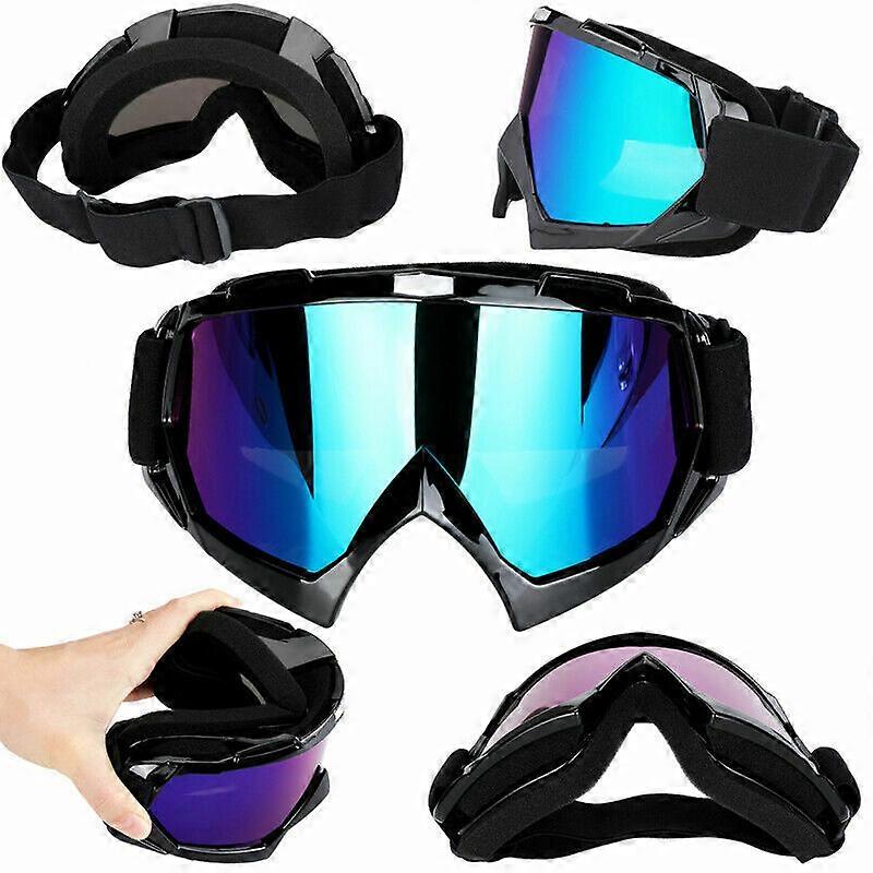 Motocross Protective Goggles – MX ATV Offroad Bike Dirt Bike Eyewear, UV400 Clear/Multi Lens