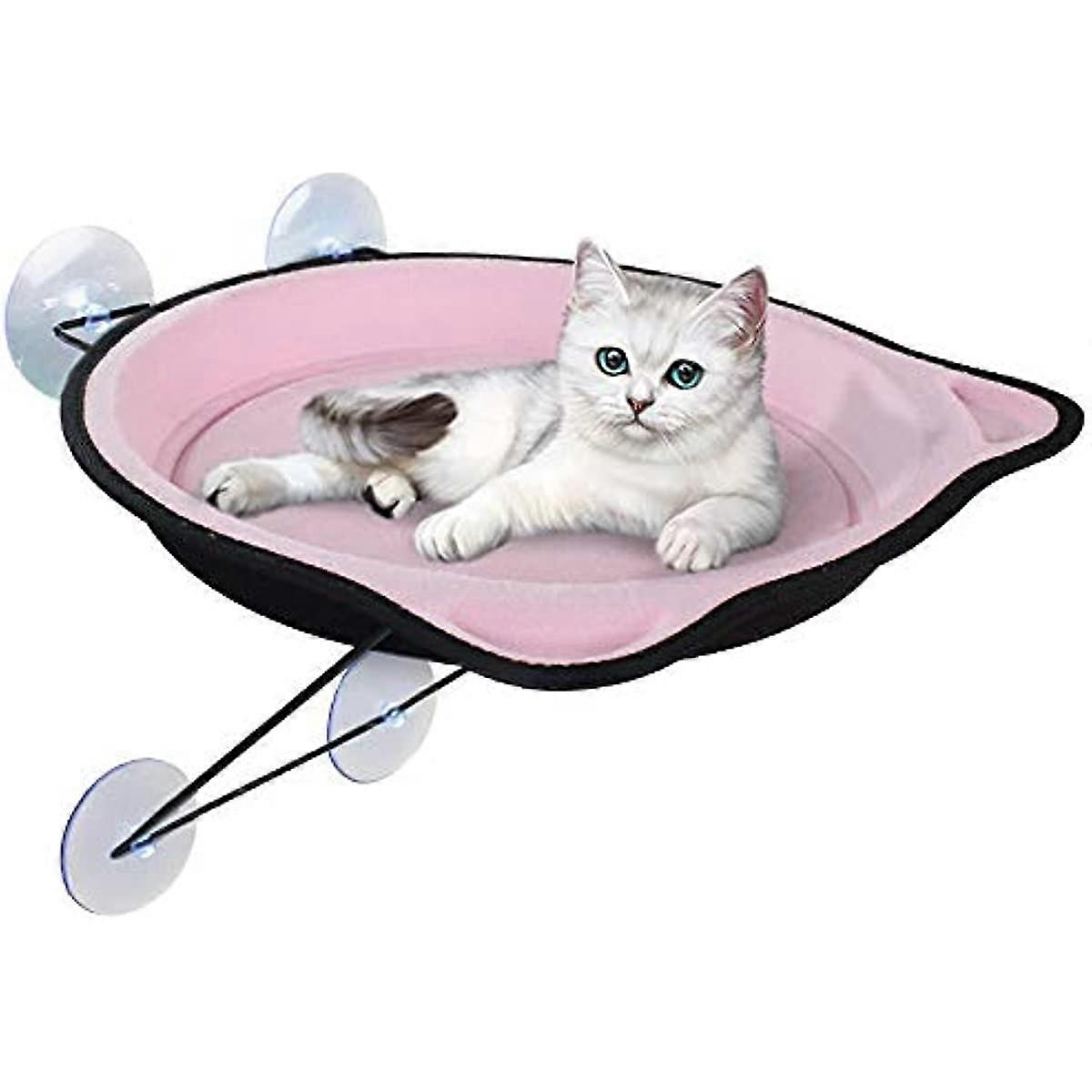 Kaxich Cat Hammock Window Mounted Bed Cat Window Perch Kitty Safe Hanging Nest Resting Sofa Sunbath with Suction Cups