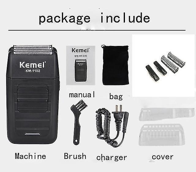 Electric Razors Twin Blade Rechargeable Cordless Shaver Reciprocating Beard Razor Face Care