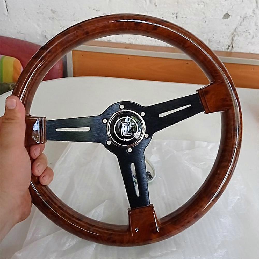 14 polegadas volante de couro Volante de corrida volante esportivo