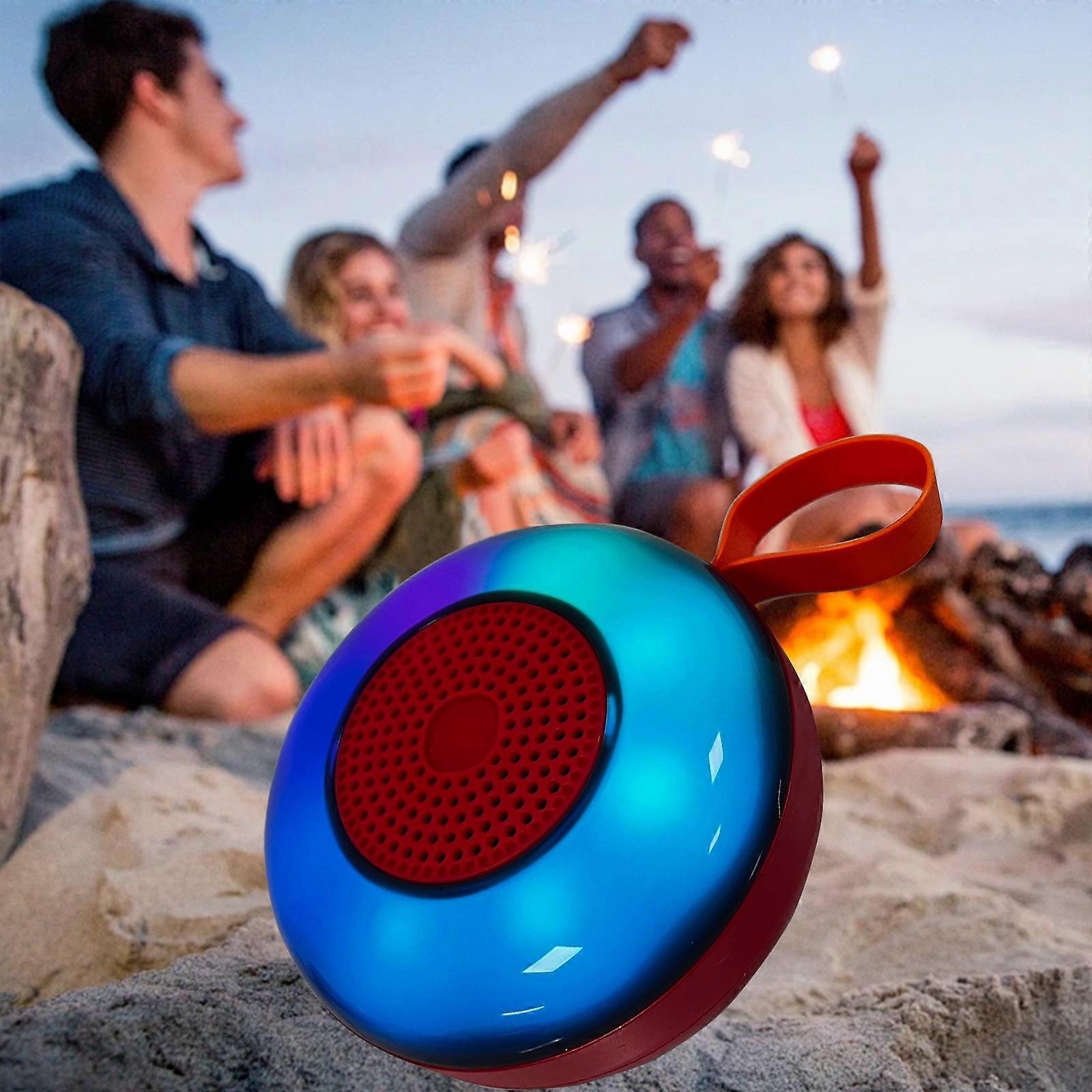 Enchanting Bluetooth Pendant Speaker Companion For Cycling Hiking With Colorful Lights Card Slot And Wireless Functionality Accessory