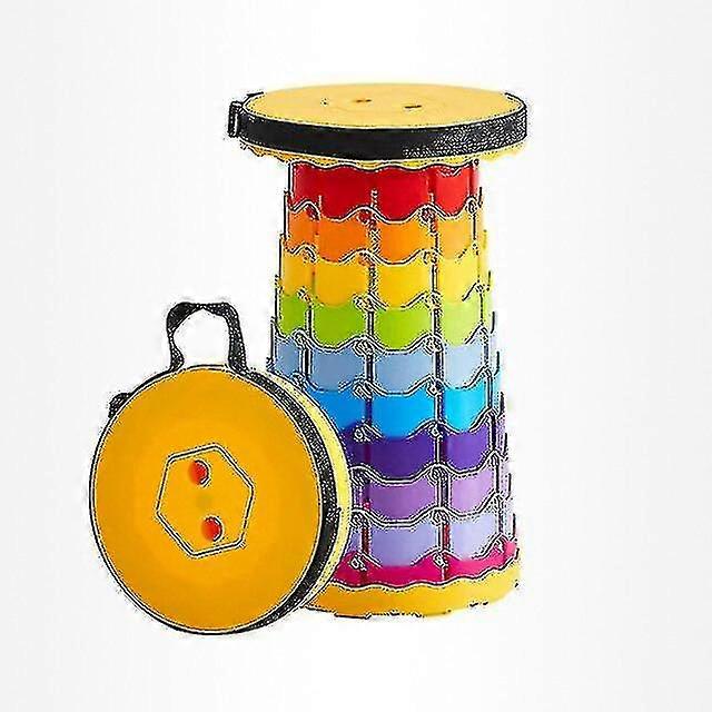 屋外折りたたみ椅子キャンプポータブルシートトラベル屋外家族レインボー折りたたみスツールポータブルテレスコピックスツール