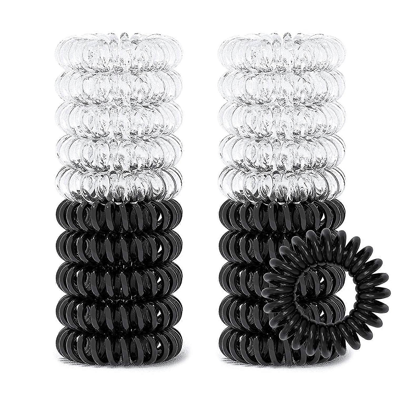 20 Pcs Spiral Hair Ties No Crease, Coil Hair Ties, Phone Cord Hair Ties, Hair Coils, Hair Ties For Women