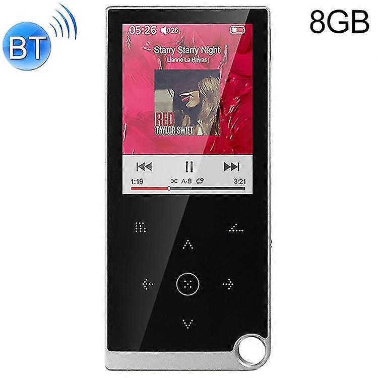 Lecteur MP4 2,4 pouces avec 8 Go de mémoire et Bluetooth, divertissement sans fil