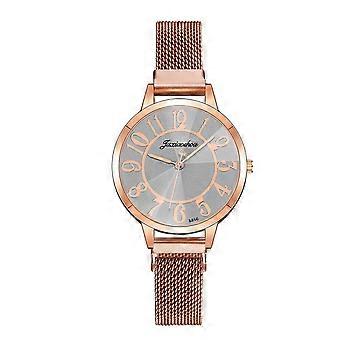 Women Fashion Watch Clock Stainless Steel Casual Dress Wrist Crystal Jewelry