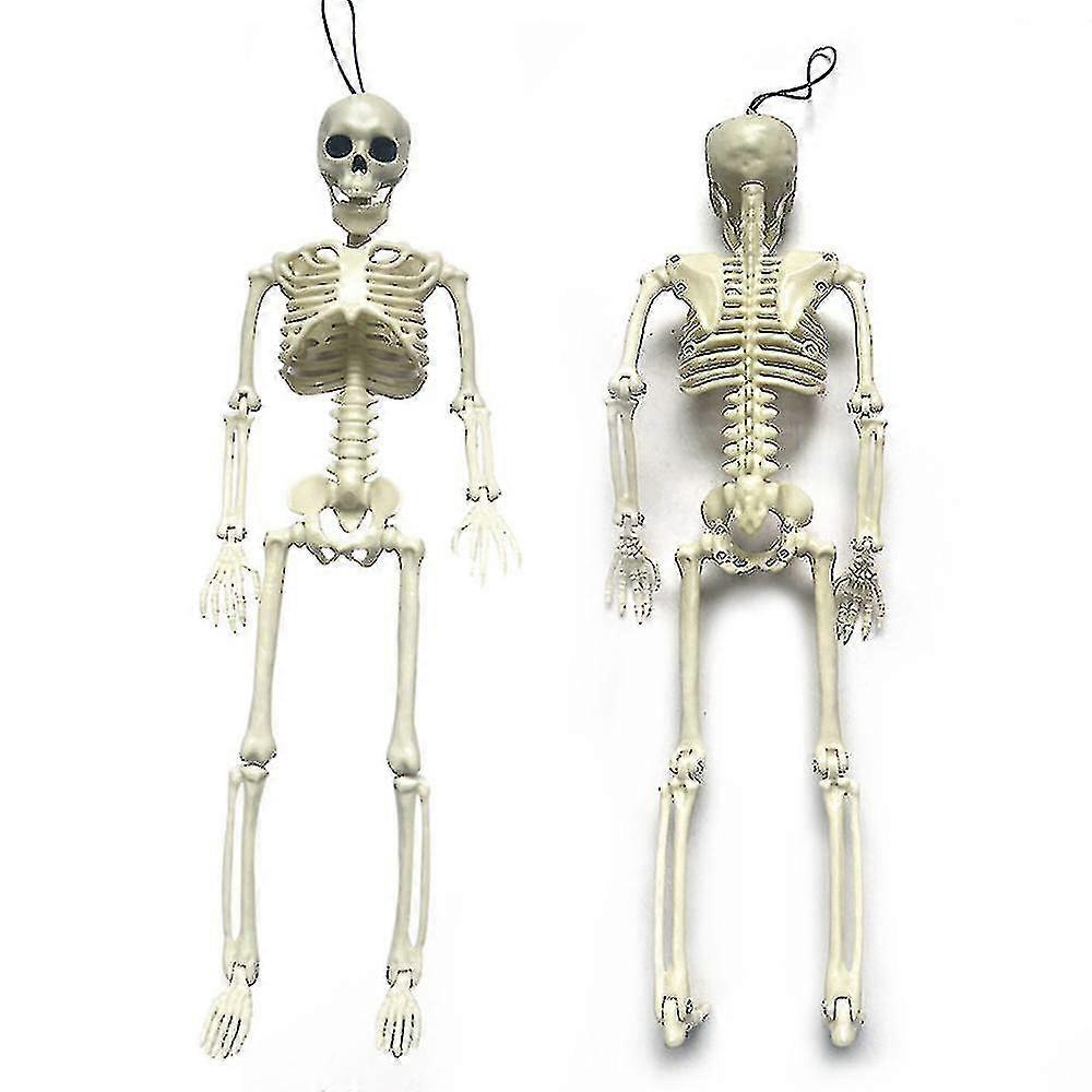 40cm Posable Halloween Full Body Skeleton Props Realistic Human Bones With Movable Joints For Halloween Party Decoration