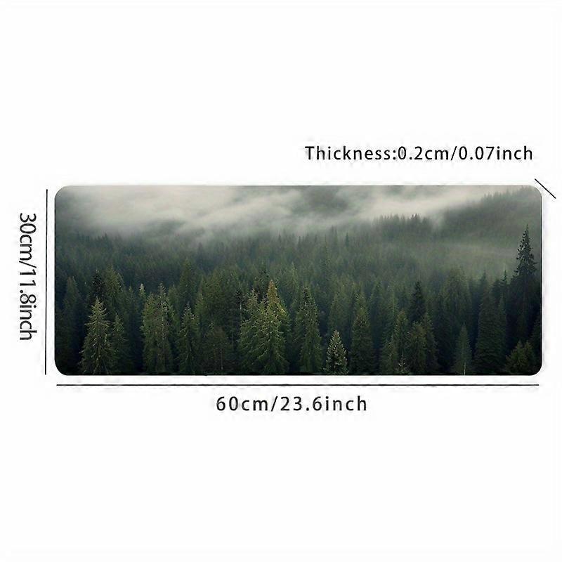 XXL Gaming Mouse Pad - Non-Slip Rubber Base, Stitched Edge, Large Desk Mat for Work, Game, Office, Home - Green - 31.5 x 15.7 inches