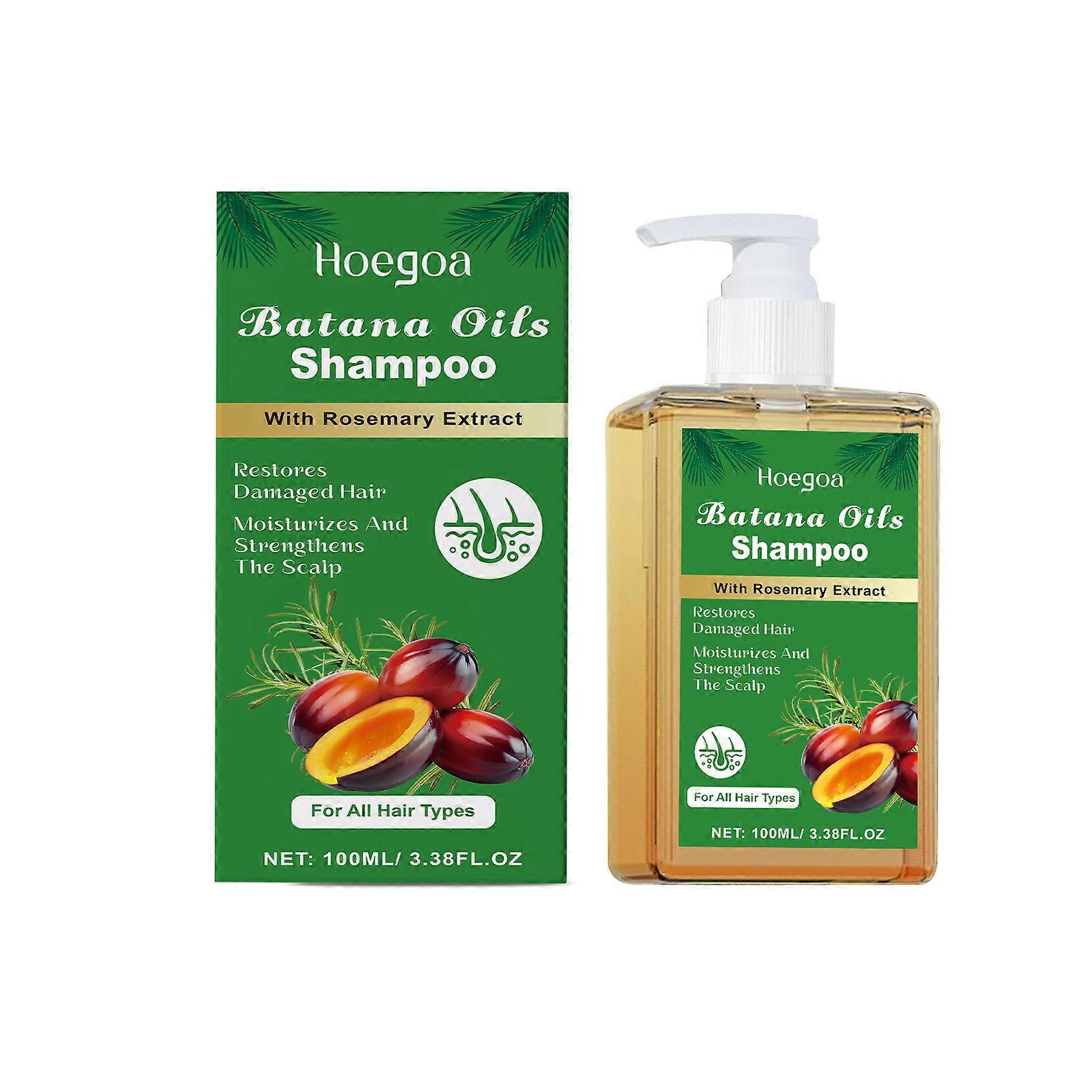 Batana Oil Shampoo with Rosemary Extract, Nourishing & Regenerating, Soft, Volumizing and Fluffy, Reduce Hair Loss Shampoo for Men & Women