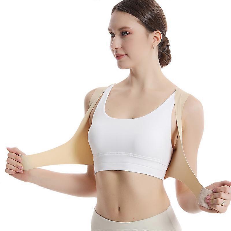 Back posture corrector, bra support posture corrector, invisible thin push-up breast support to hold accessory breasts and hunchback posture correctio