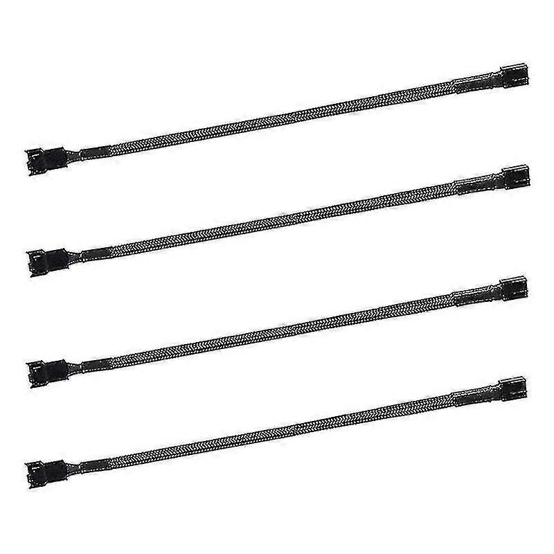 4pcs 4 Pin Pwm Fan Extension Power Cable Connector Case Male To Female Extending Cables Compatible With 4 Pin/3 PXCL