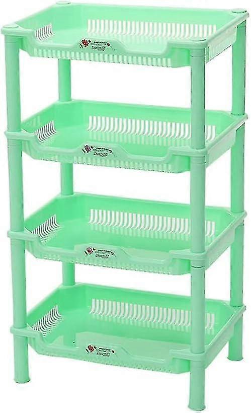 New 4 Layer White PP Dish Rack Kitchen Organizer and Storage Shelf