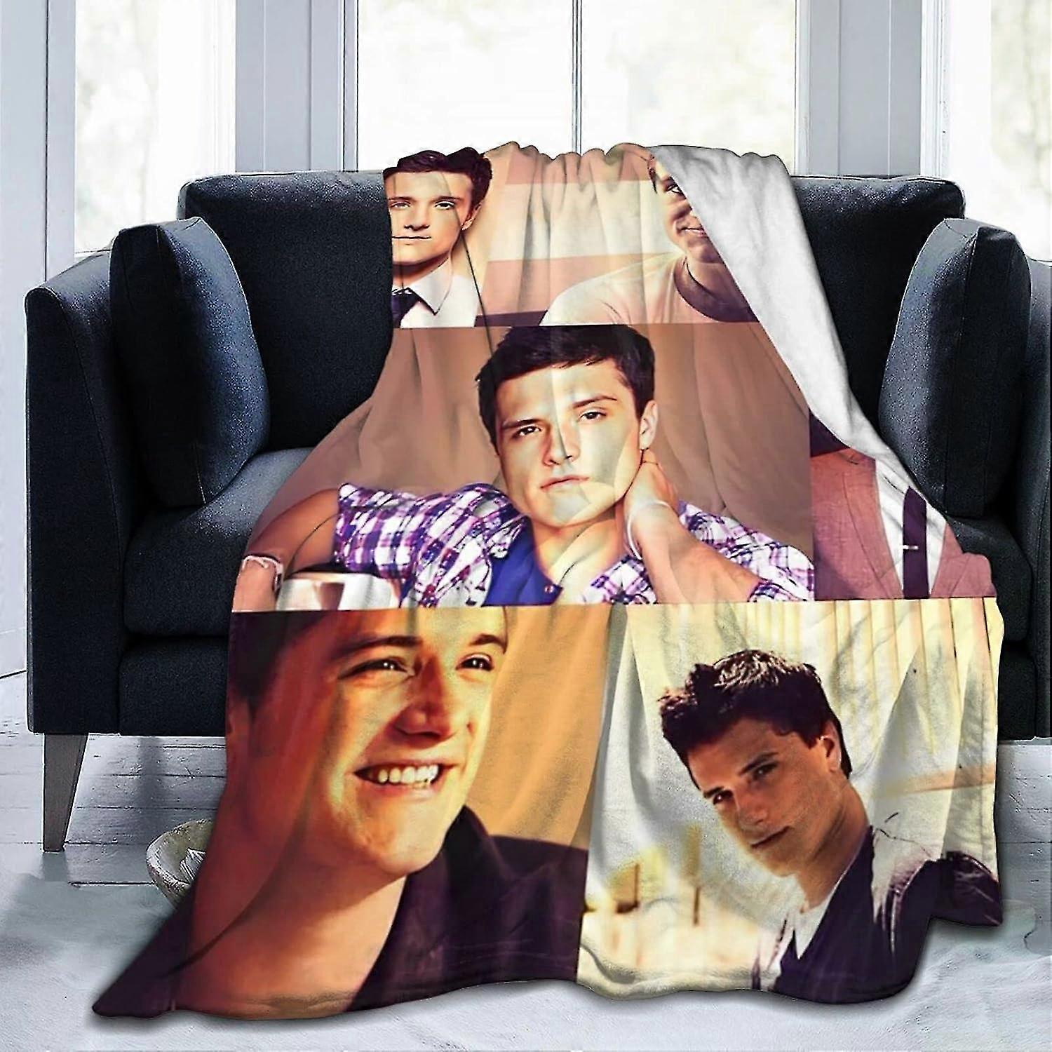 جوش هاتشرسون بطانية كولاج ، خفيفة الوزن دافئة ، بطانية فانيلا مريحة فائقة النعومة ، بطانية من الصوف من الألياف الدقيقة ، مضادة للبيلينجفريفجي 3928