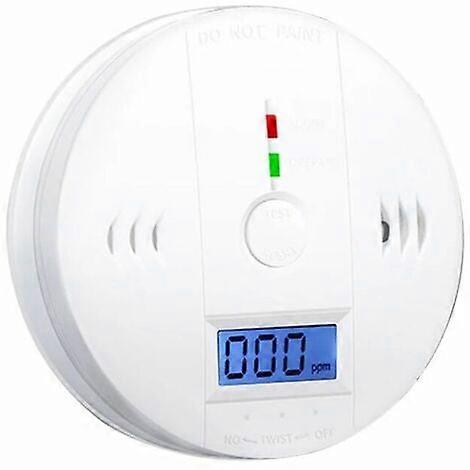 Carbon monoxide gas alarm detector Battery operated carbon dioxide alarm detector with LCD display Voice alarm