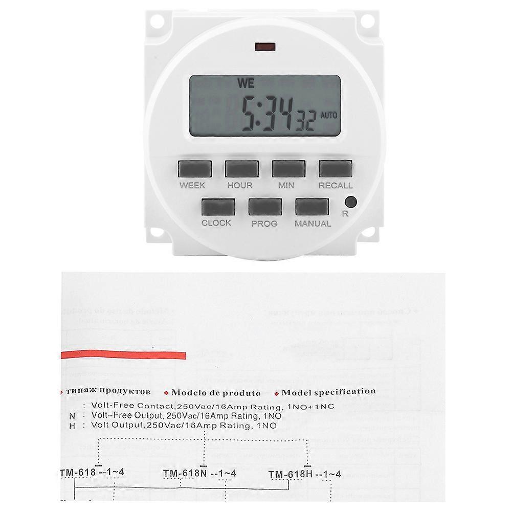 Digital Electric Durable Programmable Smart Control Switch Timer(110V)