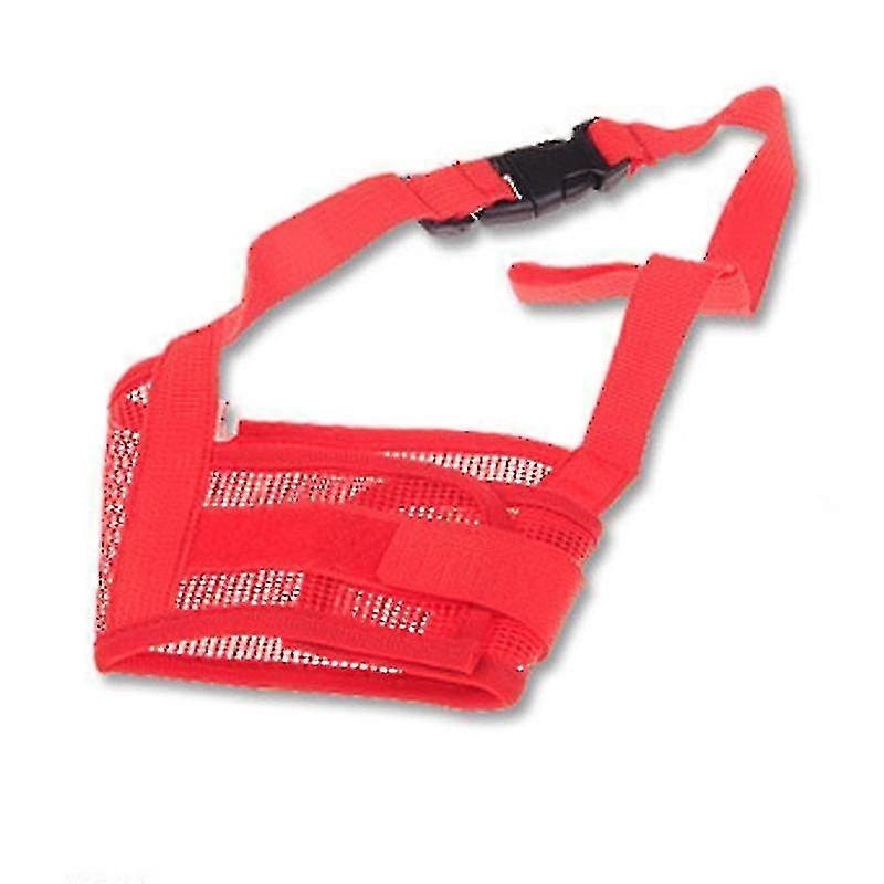 1pc Pet Dog Adjustable Mask Bark Bite Mesh Mouth Muzzle