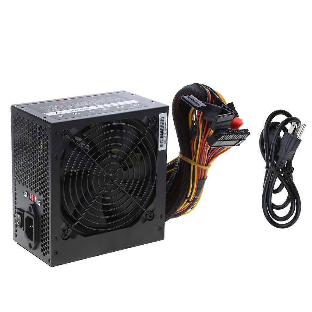 Computer Power Supply Low Noise ATX-600W Fully Modular Gaming PC Power Source