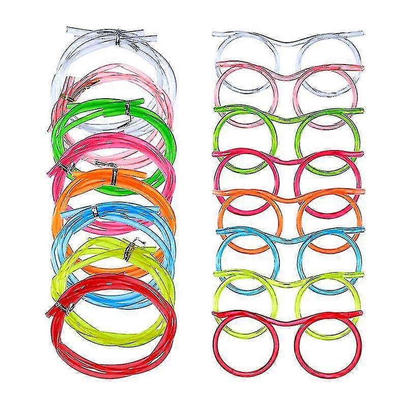 12pcs creatieve en grappige glazen stro gekke en grappige kunst stro partij stro