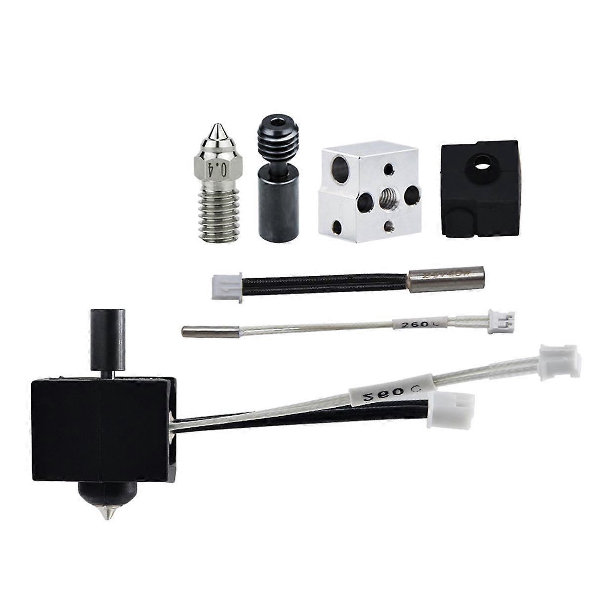 Für 3 V3 SE Hotend Upgrade Heizblock Kit Düse 0,4 mm gehärtete Düse Hotend 3D-Druckerteile