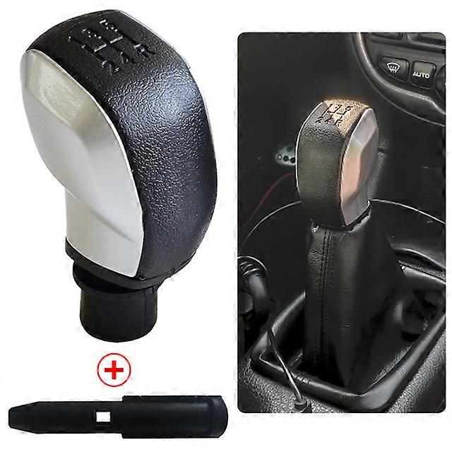 For Peugeot 106 206 306 406 107 207 307 407 301 308 2008 Manual 5 Speed Car ABS Gear Shift Knob With Leather Gaiter Cover