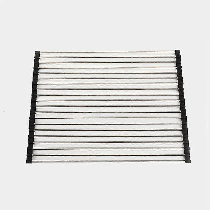 Practical Dishwasher Drip Rack, Stainless Steel Foldable Sink Roller Rack, Kitchen Dish Control