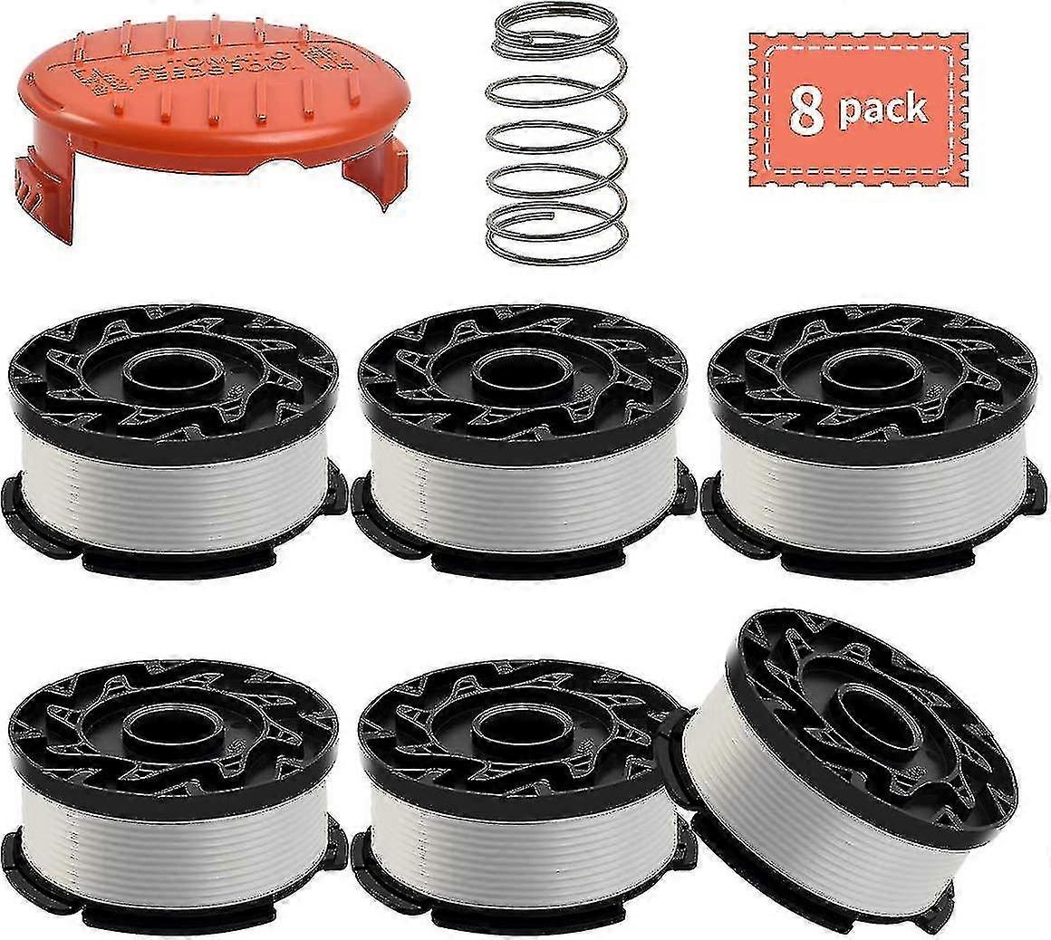 Bobine Compatible Avec Black+decker Af-100,30 Feet/0.065 Inch Line String Trimmer Generic Autofeed System Bobine De Rechange (6 Bobine, 1 Bouchon, 1 R