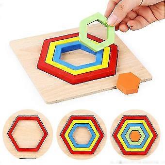 Hmwy-rainbow S Jigsaw S S Sorting Stac Matng Toy |s