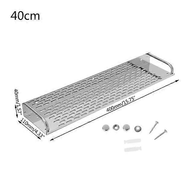 Stainless Steel Bathroom Accessory Bathroom Accessory Shelf Wall-mounted Storage Rack Single Layer High-grade Material Easy To Install&durable In Use