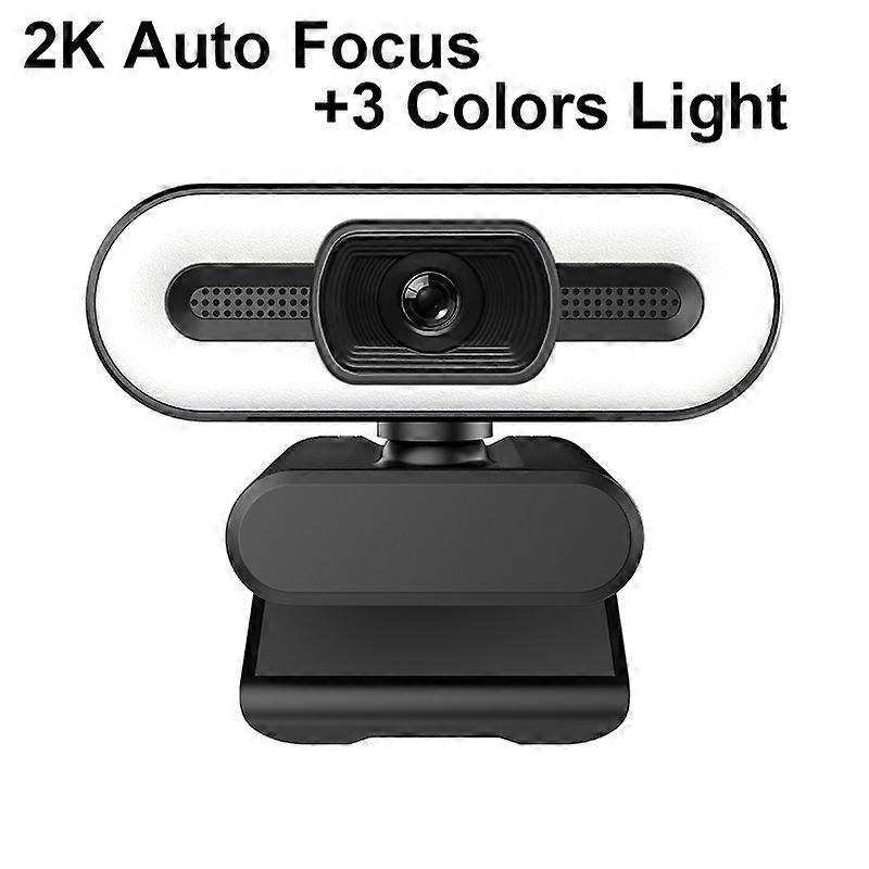 Trustdii Full HD 1080P 2K 4K Webcam Auto Focus Fill Light Web Camera With Microphone Live Broadcast USB Computer PC Web Cam